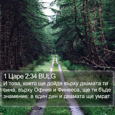 1 Царе 2:34 BULG Bible Verse Image