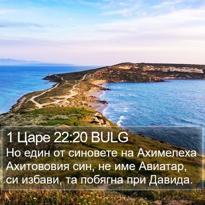1 Царе 22:20 BULG Bible Verse Image