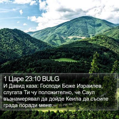 1 Царе 23:10 BULG Bible Verse Image