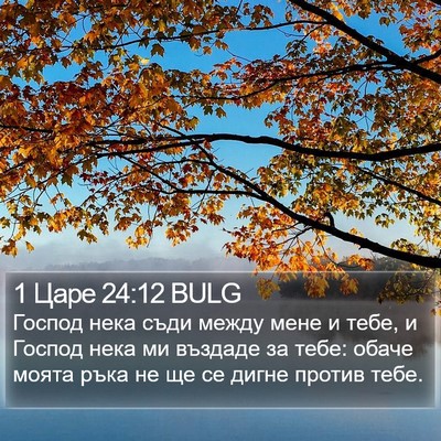 1 Царе 24:12 BULG Bible Verse Image