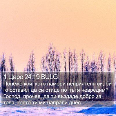 1 Царе 24:19 BULG Bible Verse Image