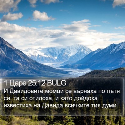 1 Царе 25:12 BULG Bible Verse Image