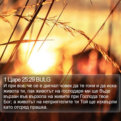 1 Царе 25:29 BULG Bible Verse Image