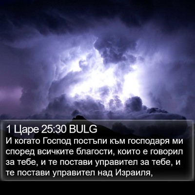 1 Царе 25:30 BULG Bible Verse Image