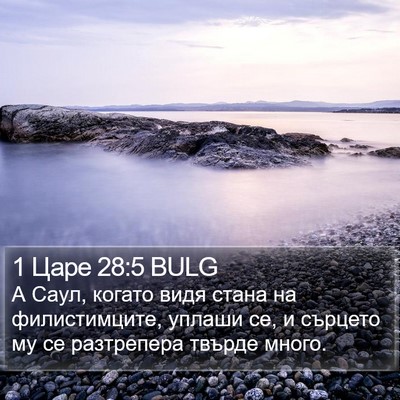 1 Царе 28:5 BULG Bible Verse Image