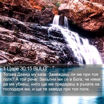 1 Царе 30:15 BULG Bible Verse Image