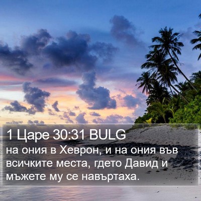 1 Царе 30:31 BULG Bible Verse Image
