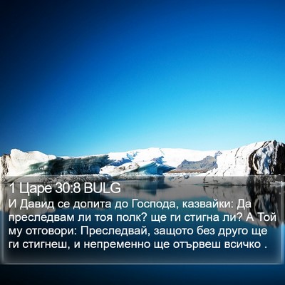1 Царе 30:8 BULG Bible Verse Image