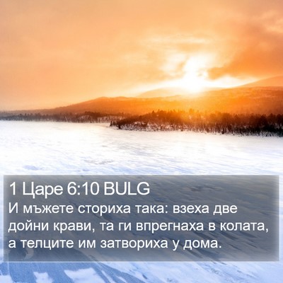 1 Царе 6:10 BULG Bible Verse Image