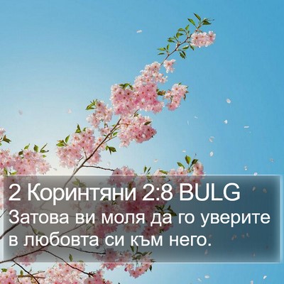 2 Коринтяни 2:8 BULG Bible Verse Image