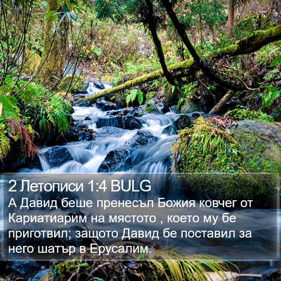 2 Летописи 1:4 BULG Bible Verse Image