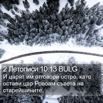 2 Летописи 10:13 BULG Bible Verse Image
