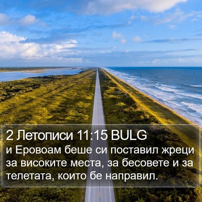 2 Летописи 11:15 BULG Bible Verse Image