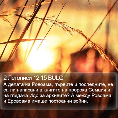 2 Летописи 12:15 BULG Bible Verse Image