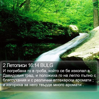 2 Летописи 16:14 BULG Bible Verse Image