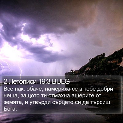 2 Летописи 19:3 BULG Bible Verse Image