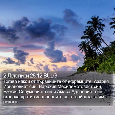 2 Летописи 28:12 BULG Bible Verse Image
