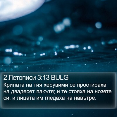 2 Летописи 3:13 BULG Bible Verse Image