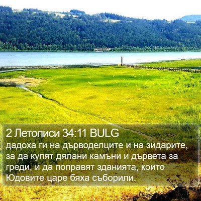 2 Летописи 34:11 BULG Bible Verse Image