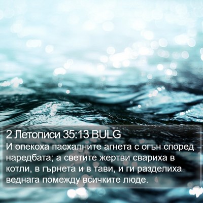 2 Летописи 35:13 BULG Bible Verse Image