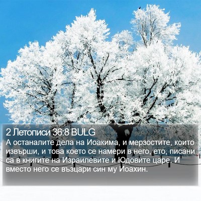 2 Летописи 36:8 BULG Bible Verse Image