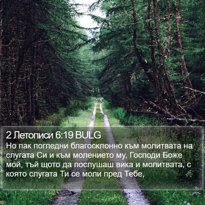 2 Летописи 6:19 BULG Bible Verse Image
