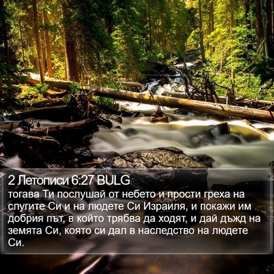 2 Летописи 6:27 BULG Bible Verse Image