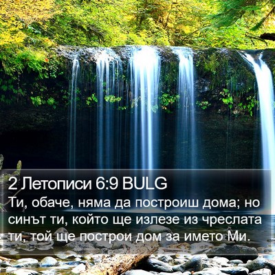 2 Летописи 6:9 BULG Bible Verse Image