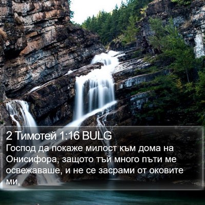 2 Тимотей 1:16 BULG Bible Verse Image