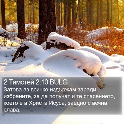 2 Тимотей 2:10 BULG Bible Verse Image