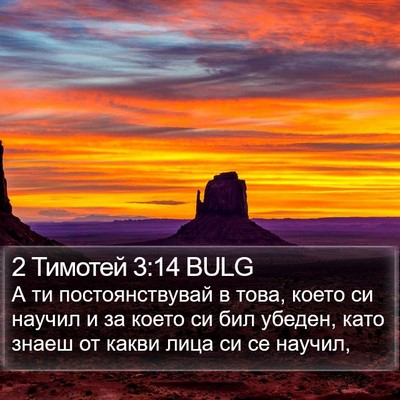 2 Тимотей 3:14 BULG Bible Verse Image