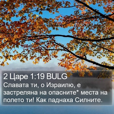 2 Царе 1:19 BULG Bible Verse Image