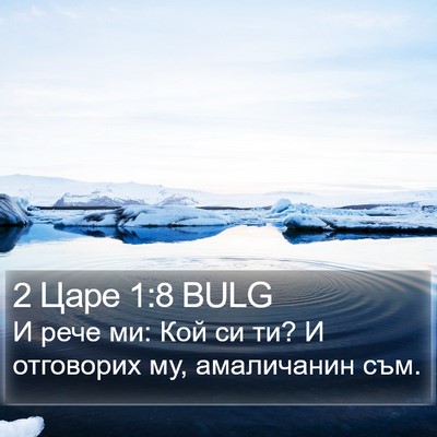 2 Царе 1:8 BULG Bible Verse Image