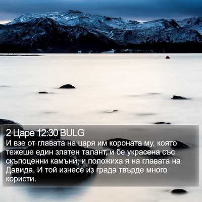 2 Царе 12:30 BULG Bible Verse Image