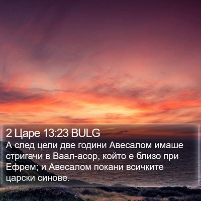 2 Царе 13:23 BULG Bible Verse Image