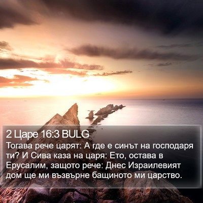 2 Царе 16:3 BULG Bible Verse Image