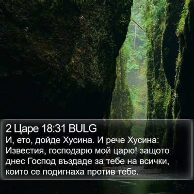 2 Царе 18:31 BULG Bible Verse Image