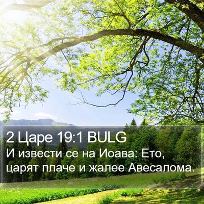 2 Царе 19:1 BULG Bible Verse Image