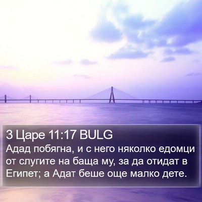 3 Царе 11:17 BULG Bible Verse Image