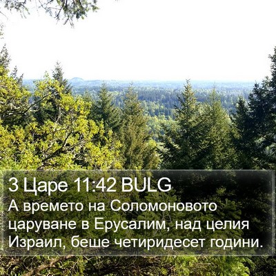 3 Царе 11:42 BULG Bible Verse Image