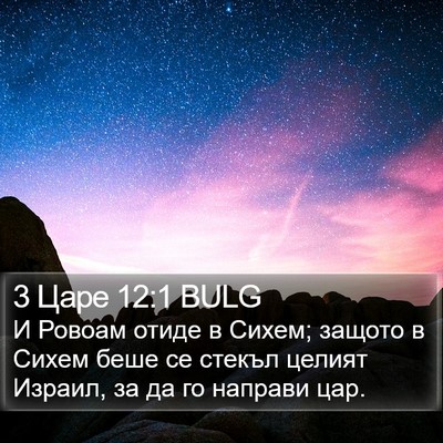 3 Царе 12:1 BULG Bible Verse Image