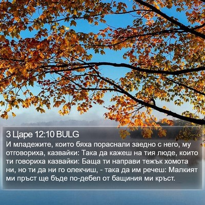 3 Царе 12:10 BULG Bible Verse Image