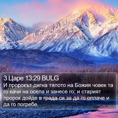 3 Царе 13:29 BULG Bible Verse Image