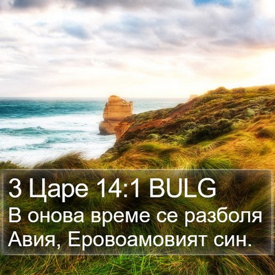 3 Царе 14:1 BULG Bible Verse Image