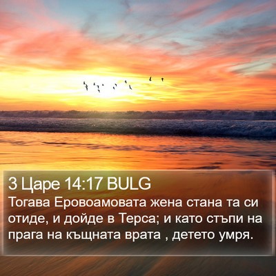 3 Царе 14:17 BULG Bible Verse Image