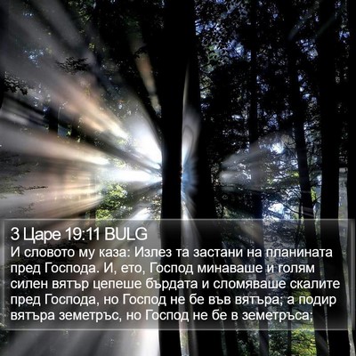 3 Царе 19:11 BULG Bible Verse Image