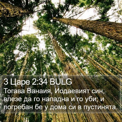 3 Царе 2:34 BULG Bible Verse Image