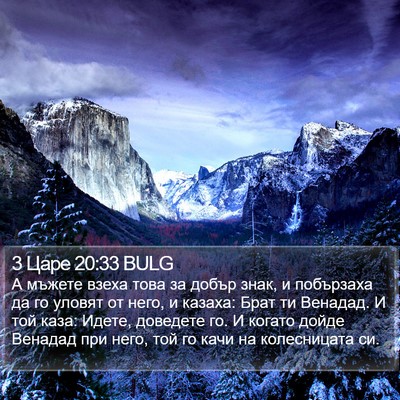 3 Царе 20:33 BULG Bible Verse Image
