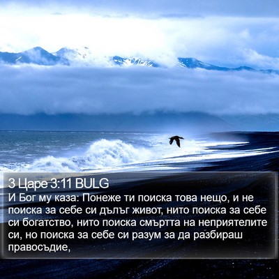 3 Царе 3:11 BULG Bible Verse Image