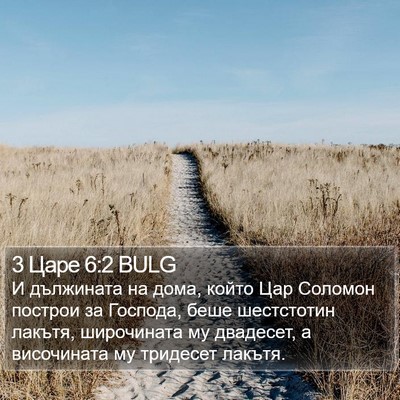 3 Царе 6:2 BULG Bible Verse Image